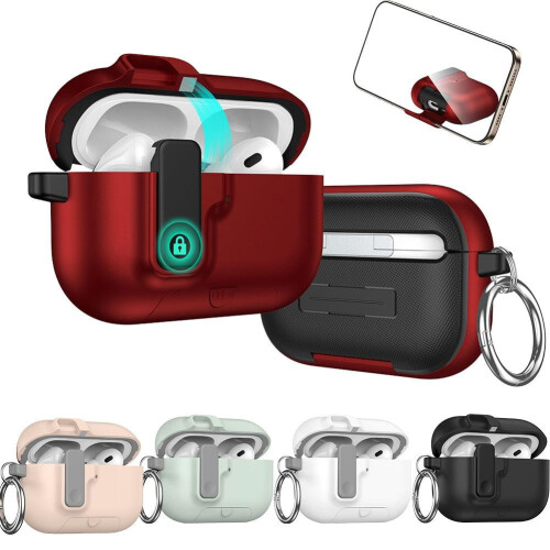 Για συμβατότητα με Airpods Pro3Wireless BT Headset Case Cover Lock Bracket Protective Case 1
