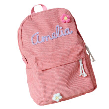 Japanese Styles Backpacks Letter Casual Daypacks School Bag Cartoon Travel Backpacks Corduroy Backpack