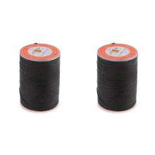 2 Rolls Round Leather Waxed Thread for Jewelry Making, Beading & Macramé – Compatible with DIY Accessories