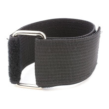Sangles de serrage Cinch Straps 60" x 2" – Lot de 5 sangles d'arrimage noires robustes avec anneaux en acier inoxydable et fermeture