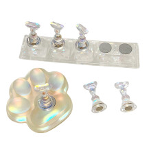 Suporte para unhas postiças, ideal para exibir unhas de pressão, unhas com formato de pata de gato e praticar nail art.