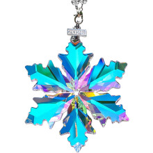 2025 Christmas Snowflake Ornament, Crystal Tree Decor – Blue, Compatible with 2025 Holiday Themes