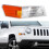 Κάλυμμα μπροστινού φλας για Jeep Patriot2007–2017 (Δεξιά, Πλευρά συνοδηγού), Συμβατό με 1