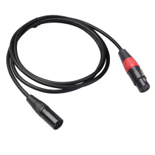 5-Pin Male to 3-Pin Female XLR DMX Adapter Cable, OFC Copper, All-Metal, 64-Wire Double Shielding