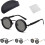 Γυαλιά ηλίου Polarized UV400Round με ρυθμιζόμενη ταχύτητα 1-9 ταχυτήτων 1