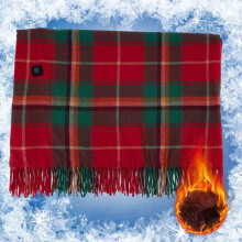 USB Heated Throw Blanket Wearable Portable Heated Wrap with Zipper Washable Electric Blanket for Home Office Travel Outdoor Cold Weather Warmth