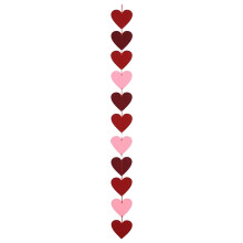 1/2/3 piezas de decoración para el Día de San Valentín: Guirnalda de corazones con la frase "BE Mine" (Sé mío/a) y la inscripción XO (no