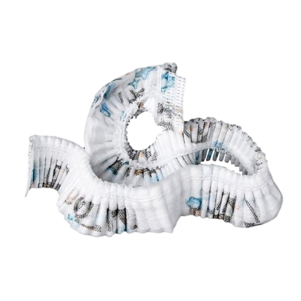 Unisex White Disposable Non-Woven Bouffant Caps, Elastic Hair Net Covers For Food Service, Medical, Spa, Salon, Pack Of 100,