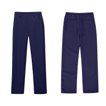 Pantalones de uniforme escolar para adolescentes con bolsillos, corte recto, color azul, ideales para la vuelta al cole, talla 14-15.