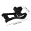 1Set Bendable Black Bicycle Toe Cage with Straps Durable Replaceable Toe Clips 2