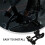 1Set Bendable Black Bicycle Toe Cage with Straps Durable Replaceable Toe Clips 6