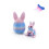 3D Printed Easter Eggs with Bunny Inside – Articulated, Flexible, 8.5x5 cm – Easter Basket Stuffers, Desk Decor, Compatible with Easter Themes 3