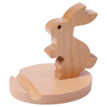 Handyhalterung aus Holz in Hasenform für alle Handys