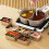Bandeja rectangular de acero inoxidable para almacenar alimentos con tapa. 3