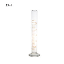 Profesionální odměrný skleněný válec do chemické laboratoře s odměrkou třídy A, tolerance 0,50 ml 5/10/25/50 ml