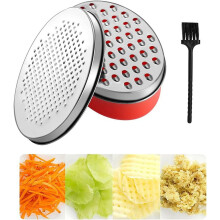 Râpe à fromage RUseeN citron avec récipient de conservation et couvercle, idéale pour la cuisine, parfaite pour le parmesan à pâte dure, le
