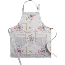 100% katoenen schort voor dames met zak, keukenschort voor koks, mannen, koken, tuinieren, bedienen, serveersters, huishoudsters