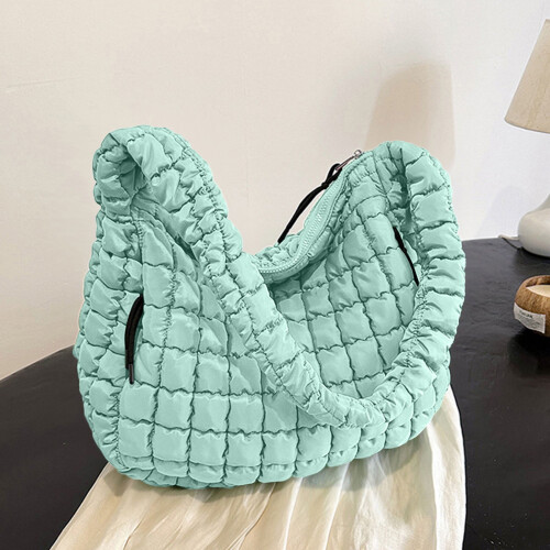 Bolsa tote grande acolchoada e macia para mulheres – Bolsa transversal e estilo hobo, bolsa puffer, presente de aniversário e Dia das Mães 2