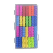 28Pcs Rubber Pencil Grips – Ergonomic Writing Aid, Compatible with Standard Pencils, Mixed Colors, for Right/Left Handed Users