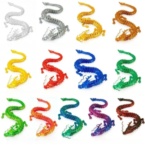 Bréagán Fidget Dragon Gem Priontáilte 3D 1 phíosa 1
