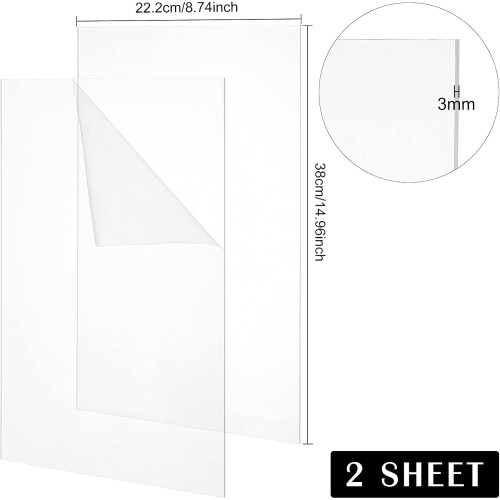 Ακρυλικά Πέλματα Κοπής 222x380mm Πάχος 3mm (6 τεμάχια) 1