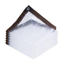 Heavy-Duty Transparent Plastic Rainproof Tarp for Greenhouse Windproof Cold Protection Outdoor Garden Cover