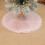 Pink Plush Christmas Tree Skirt 22 in 5