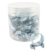 Pack of 30 Sturdy Stainlesses Steel Hose Clamps Accessory for Fuels Injection Lines 3/8Inch to 5/8Inch Diameter Pipe