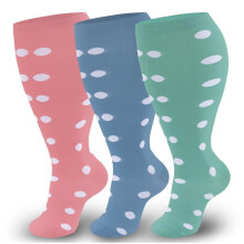 Oversized Christmas Socks – Breathable Nylon, Moisture-Absorbing, for Running/Fitness/Daily Wear, 3pcs Mixed Colors, Style L, 2XL