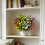 Artificial Camellia and Rose Bouquet with Greenery, 37cm 4