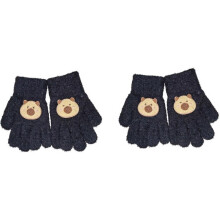 Capybara Gloves For Kids, 2 Pairs Winter Snow Cute Animal Plush Warm Handwear, Five Finger Cold-Proof For Outdoors Gloves