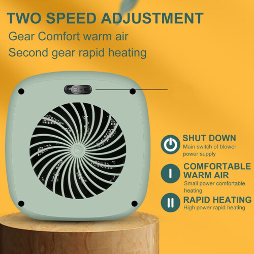 Portable Electric Space Heater Ceramic Desktop 1 Unit 2