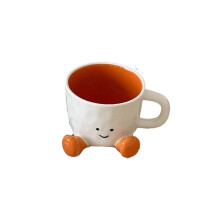 Cute Kawaii 3D Ceramic Mug - Smiley Face Coffee & Tea Cup - Fun Aesthetic Gift for Women, Friends & Coffee Lovers - Microwave & Dishwasher Safe