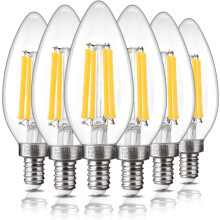 Kronleuchterlampen E12B11, 6er-Pack, 800 lm, 5,5 W, 5000 K
