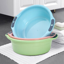 Plastic Foot Washing Basin with Corner Drain, Thickened