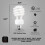 Λαμπτήρας E26 με βάση βίδας 23Watt CFL - Συσκευασία των 3, 3500Kelvin για ζεστό λευκό και 2