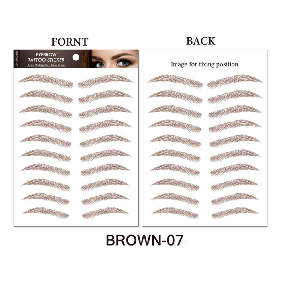 Beauty Tools Simulated Waterproofed Eyebrow Stickers Eyebrow Tattooed Stickers Environmentally Friendly Lazy Eyebrow Patches