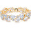 Women's vintage-style dual-layer drop bracelet with cubic 1