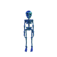 Svart Halloween3D-hodeskalle med bevegelige ledd