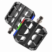 Bicycles Pedals Nonslip LED Light Pedals Three Bearing 9/16In Thread Platform