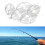 5 τεμάχια FishingsCastings Bobbers Float Ψαρέματος Διαφανές Πλαστικό Float Οβάλ Δείκτης 7