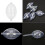 5 τεμάχια FishingsCastings Bobbers Float Ψαρέματος Διαφανές Πλαστικό Float Οβάλ Δείκτης 8