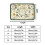 Nordic Drain Pad Retro Floral Ανθεκτικό στη θερμότητα Στρώμα επιτραπέζιων σκευών Γρήγορο 5