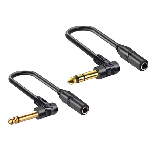 Kabel 1/4" na 1/4" samec-samice, kabel 6,35 mm samec-6,35 mm samice pro zesilovače, 2