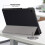 Tablet-cover til Samsung Tab A11 med 3-foldet stativ, imiteret materiale 4