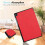Tablet-cover til Samsung Tab A11 med 3-foldet stativ, imiteret materiale 8