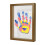 Family Handprint Kit Memory Frame with Paints Keepsake Craft Set(Brown) 2