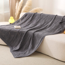 Yoloke Home Chunky Knit Chenille Throw Blanket, Breathable Cable Knitted Blanket for Couch, Farmhouse Decorative Throw for Sofa Chair Bed
