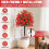 Artificial Topiary Ball Tree with Camellia Flowers21inch 3