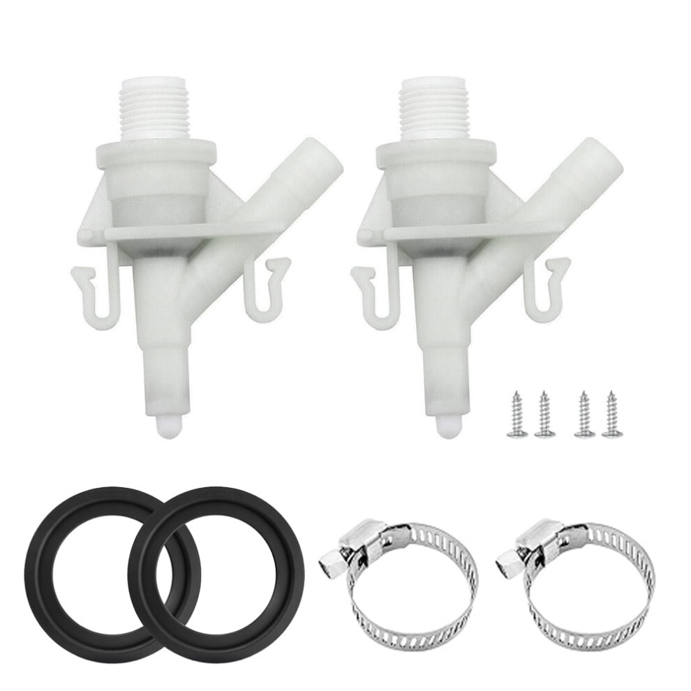 Upgraded 2 Pack Water Valve Kit Replaces 385311641 For Sealand Dometic 300, 310, 320 Rv Toilets 9399596559575